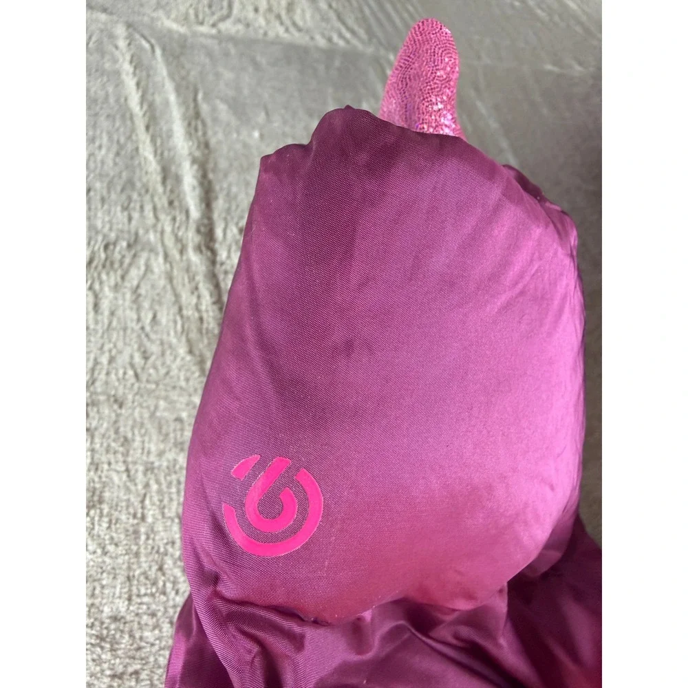 Champion Girls‎ Puffer Jacket Magenta Pink Faux Fur Lined Hooded XL 14-16 NEW